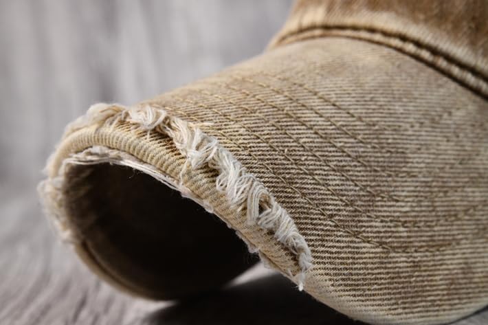 Vintage Distressed Denim Jeans Hat for Men and 7987002 [LTG] Women, (JP, Sizes 56.0 Cm, 59.0 Cm, Khaki)