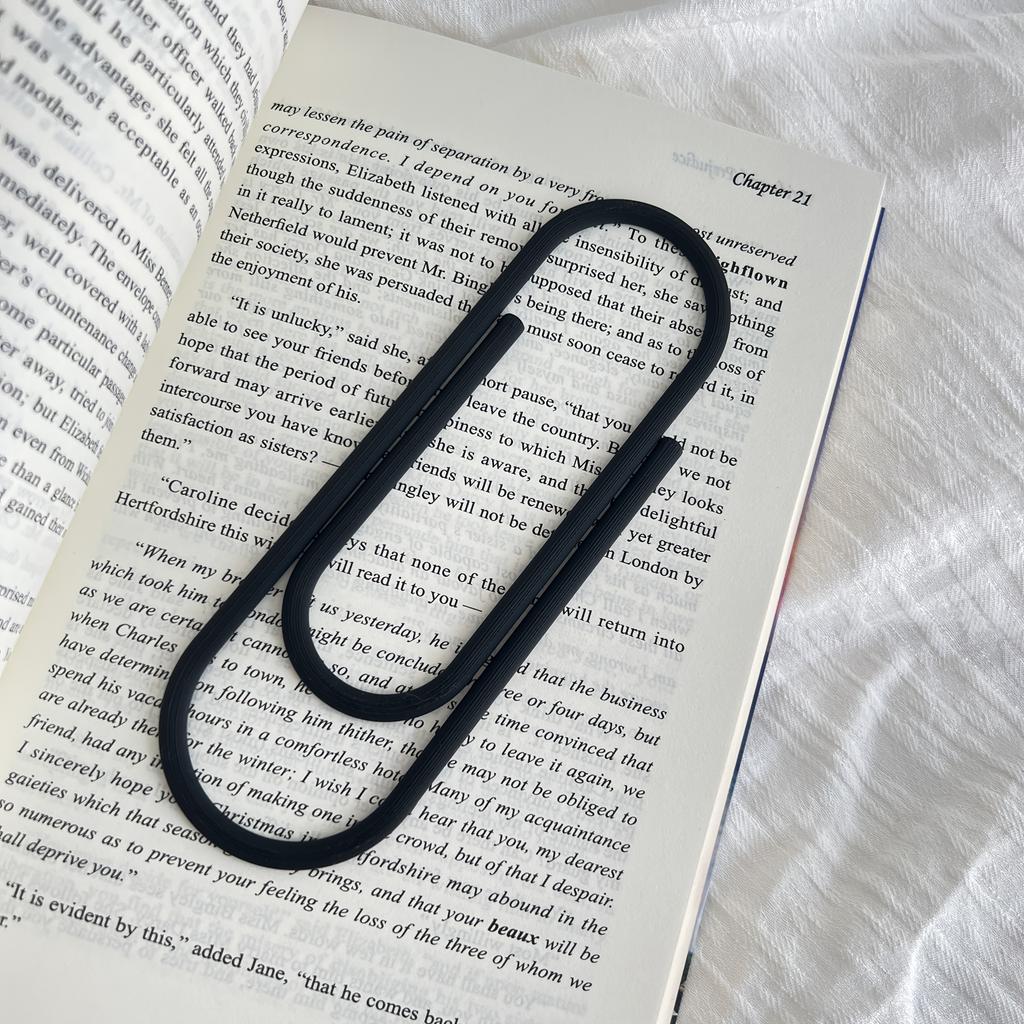 Enormous Paperclip Bookmarks Measuring 5.71 inch Made of Plastic Perfect for Book Lovers Students And Office Supplies
