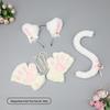 Cute Kitten Cosplay Set: Cat Ears Headband, Paw Gloves & Tail Accessory