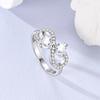 New copper Infinity Love Pink Heart Sparkling Cubic Zircon Rings Evil Eye Signet Ring for Women Protection Lucky Jewellery Gift