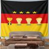 "Germany Flag with World Cup Trophies" Pattern Wall Hanging Tapestry Decorative Tapestry Home Decor for Bedroom and Living Room