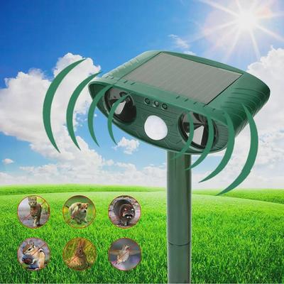 Solar-Powered Ultrasonic Animal Repeller for Outdoors