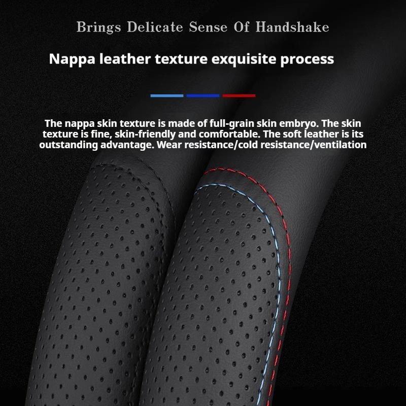 For MG MG3 3SW ZR EHS EZS GS MG4 5 MG6 MG7 HS ZS EV 2023 2024 GT X Power Car Anti-slip Leather Steering Wheel Cover Accessories yto6