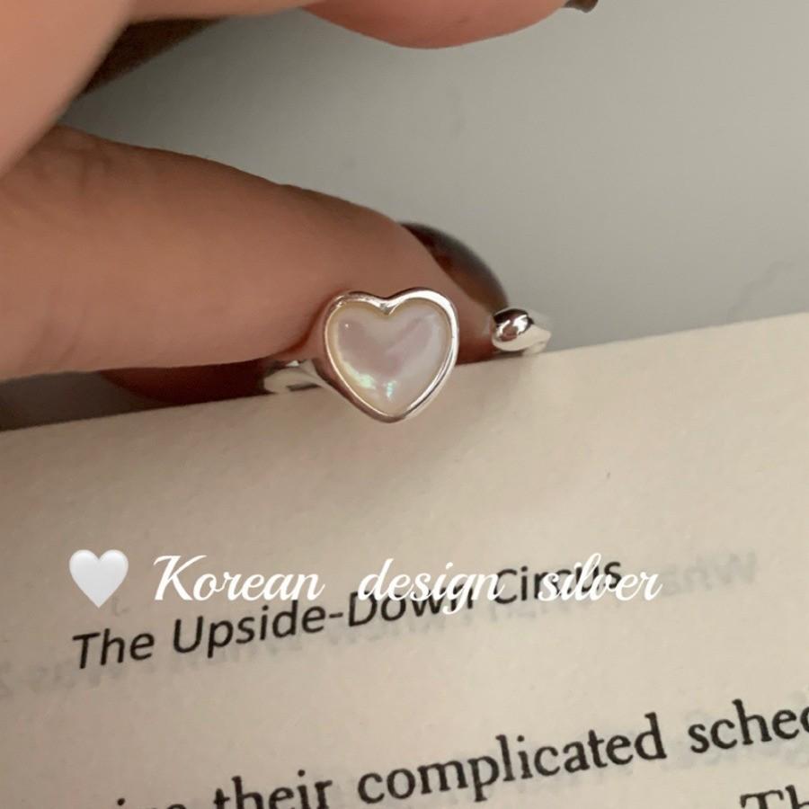 Sweet Heart Ring: Adjustable, Open-Style Light Luxury Ring for Women Open Adjustable