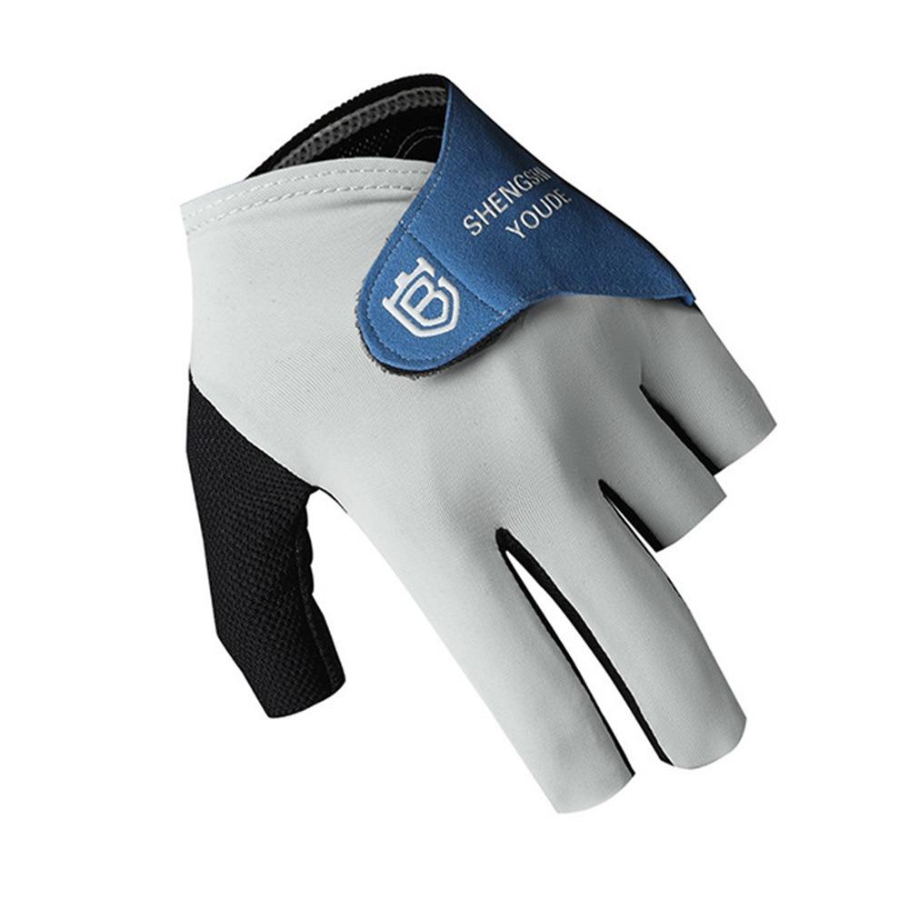 Left Hand Billiards Glove Non Slip Billiard Training Gloves Half Fingers Glove  Fitness Accessories