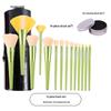 High-Grade Little Daisy 14-Piece Makeup Brush Set: Soft Bristle Powder and Fan-Shaped Highlighter Brushes for Beauty Application.