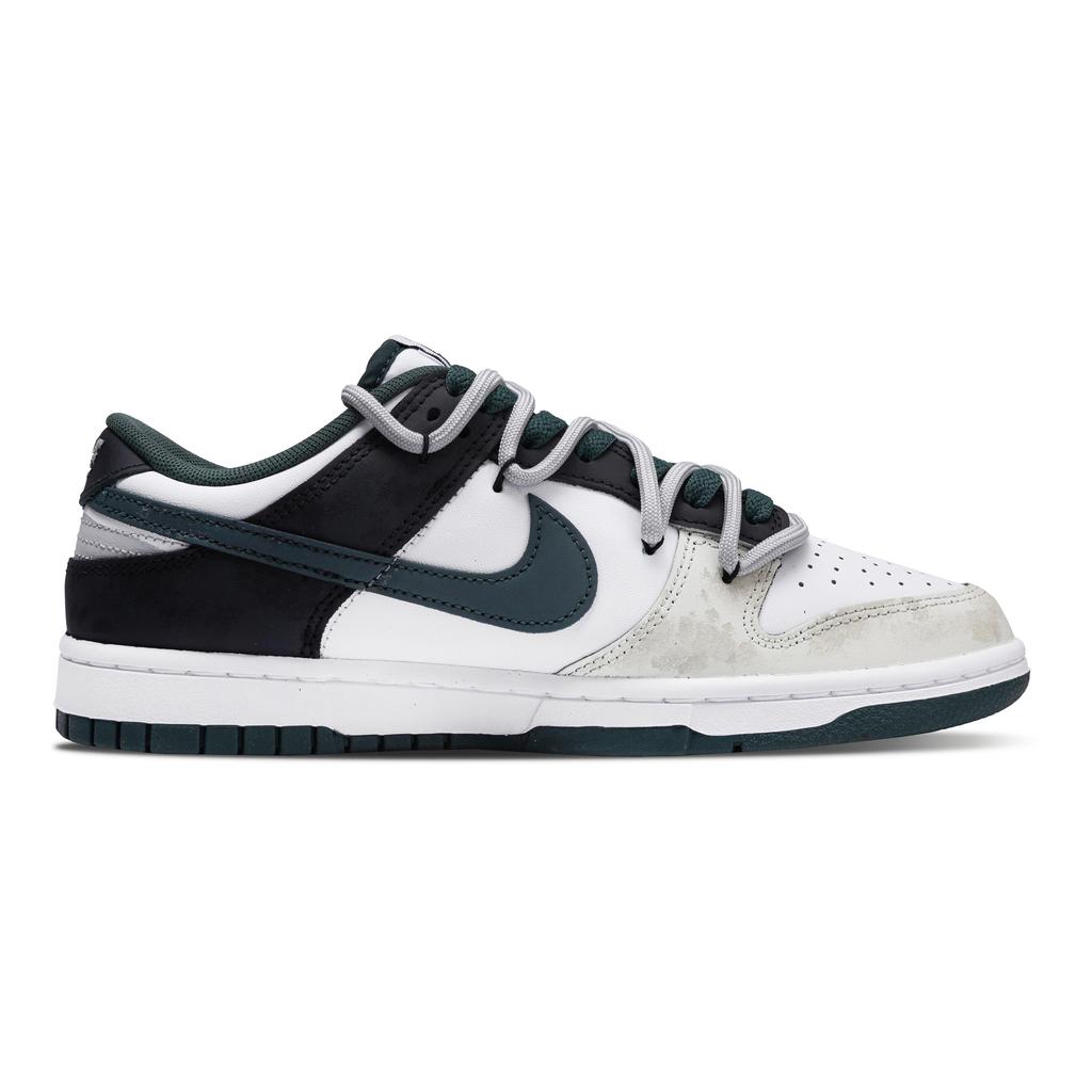 Nike Dunk Bran Castle Slip Resistant, Lightweight, And Breathable Low top Skateboard Shoes Unisex Black White DV0833-111(Team960-)