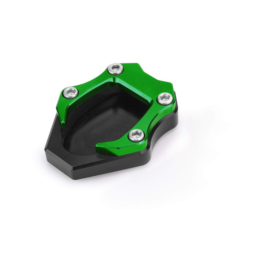 Bruce & Shark Kawasaki Ninja 400 250 2018 Exklusiver Seitenständer Ständer Ständerplatte Verlängerung Aluminium Grün