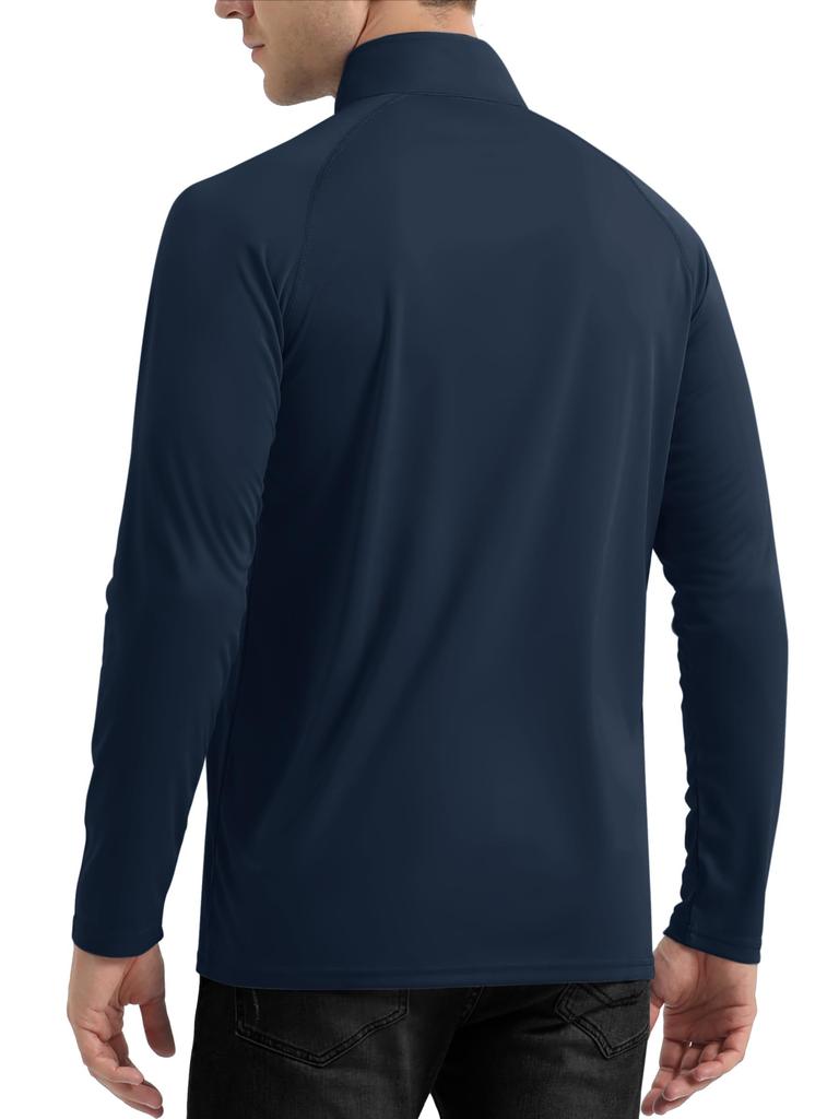 [TACVASEN] Men's Rash Guard Outdoor Shirt, Moisture-Wicking, Quick-Drying, Swimwear, Plus Sizes, Fishing Wear, Lightweight, Hiking Shirt, Stretchable,