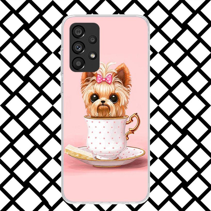 

Yorkshire Terrier Dog Phone Case for Samsung Galaxy A52 A42 A32 A22 A12 A02S A51 A50 A71 A70 A41 A31 A21S A40 A30S A20S A10S A11 Samsung A50