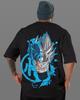 Dragon Ball Z Son Goku TShirt Men Anime Super Blue  Ultra Instinct Split Graphic Tee Manga Streetwear Short Sleeve Top