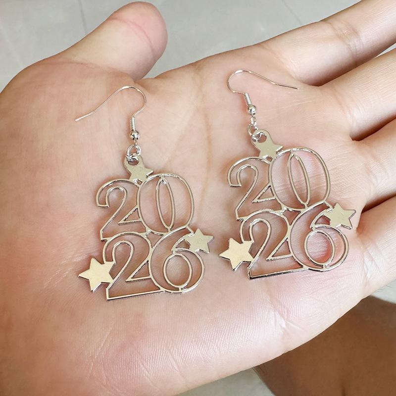 Fashion Star Earrings Comfortable Star Alloy Earrings Party Accessories Earrings Trendy For New Year'S Eve Festive Gathering