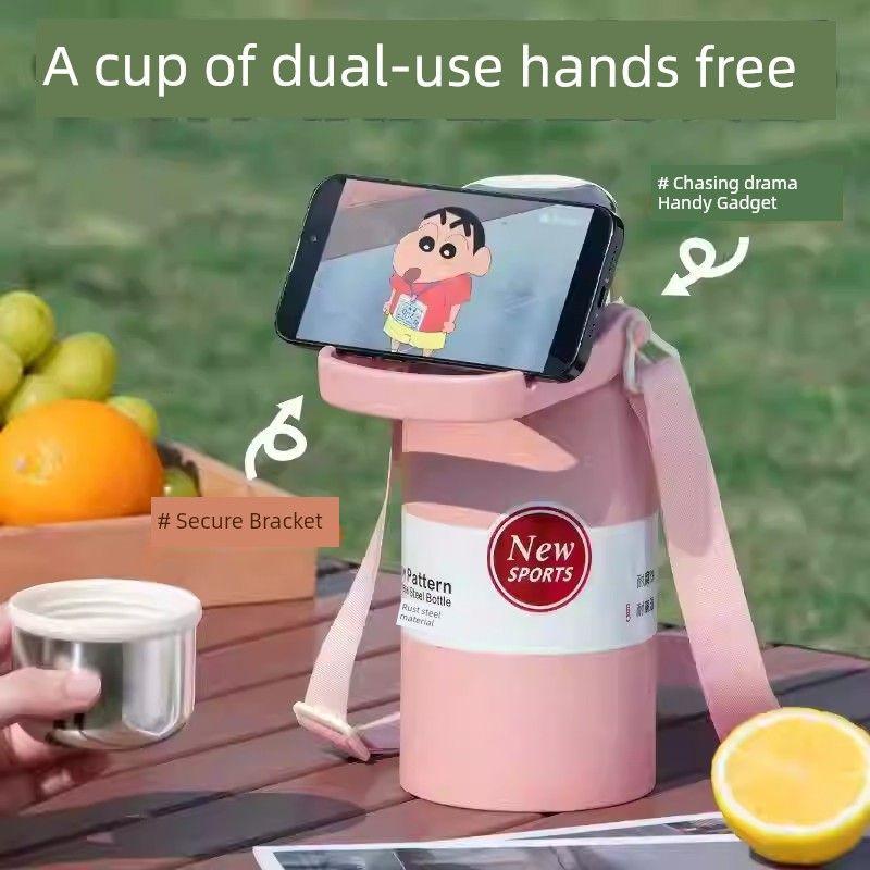 Stainless Steel 316 Large Capacity Vacuum Cup for Male and Female Students Good-looking Tea Cup Portable Car Outdoor Kettle