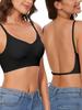 8-Color Seamless Backless U-Shaped Halter Bra for Women