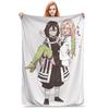 Mitsuri Kanroji And Iguro Obanai Blankets Soft Warm Flannel Throw Blanket Plush For Bed Living Room Picnic Travel Home Couch