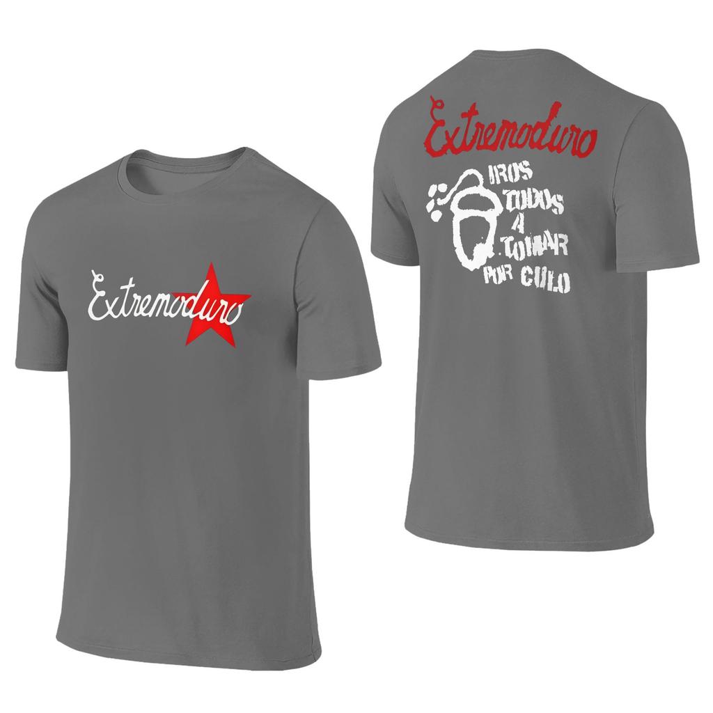 EXTREMODURO Band T-Shirt Men  Vintage Cotton Tees Round Neck Short Sleeve T Shirts Summer Clothes