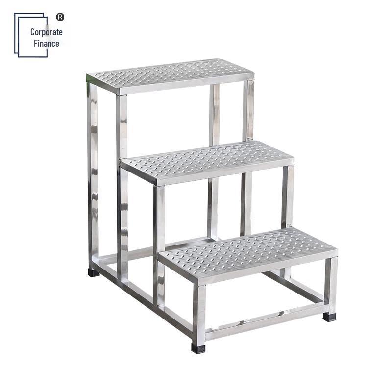 Industrial 3-Step Non-Slip Stainless Steel Step Stool