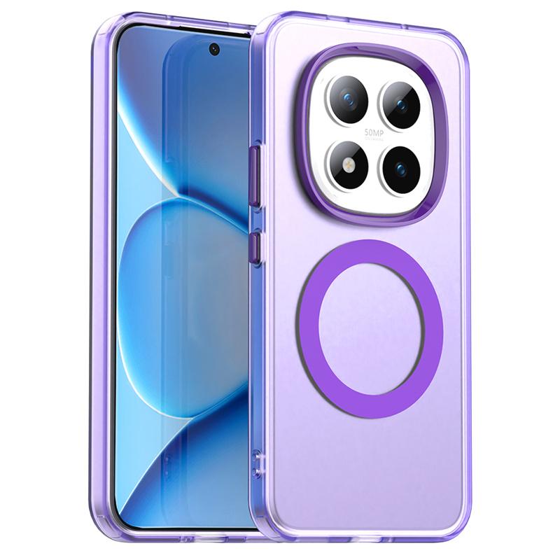 Magnetic Wireless Charging Case For Xiaomi Redmi Note 15 Pro 5G Pro+ Plus Fusion Cover Candy Colors Transparent Shell Fundas