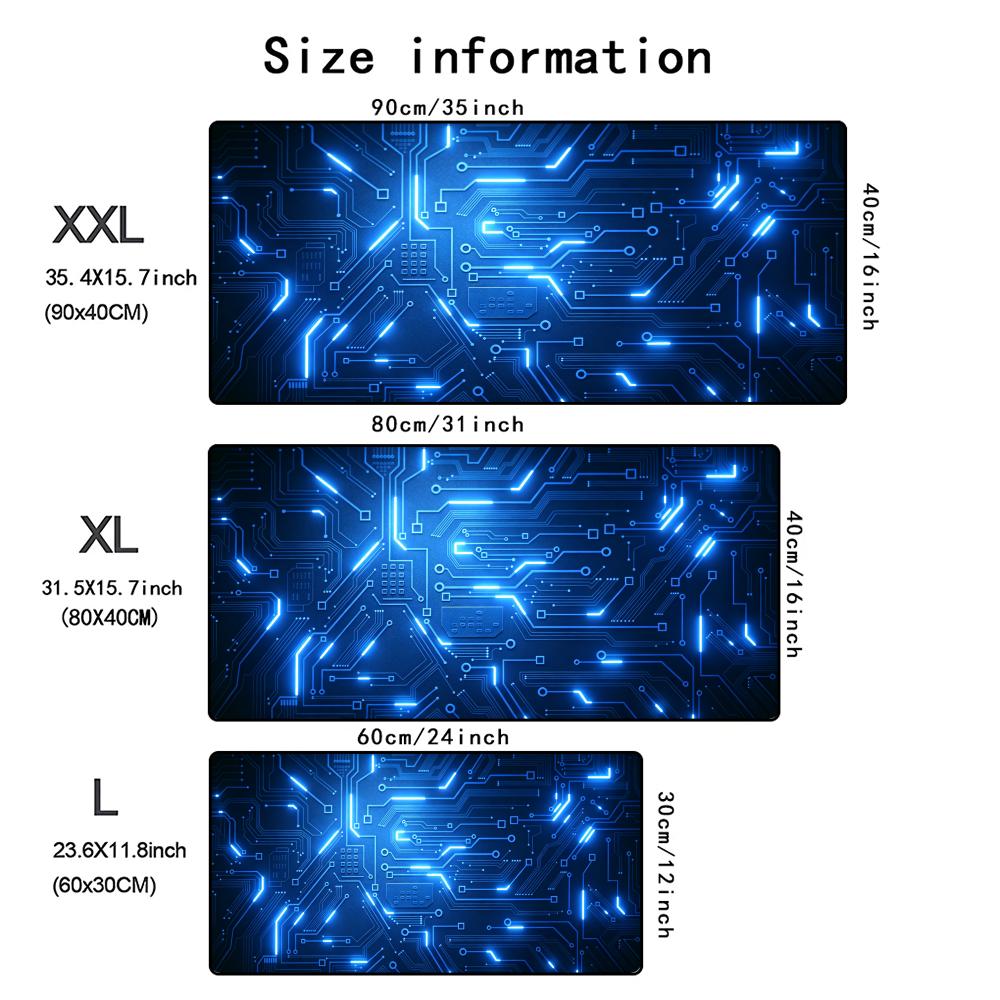 Velká Vnitřní Základní Deska Obvodová Deska Podložka pod Myš Herní Polštářek Podložka pod Myš Počítač Laptop Hra XXL Podložka Stůl Estetická Podložka na PC Stůl
