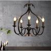 Industrial Retro Five-Head Iron Candle Chandeliers for Living Room, Dining Room  and Bar
