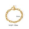 European And American Titanium Steel Bracelet Diy Bracelet 18k Gold Plated Non Fading Stainless Steel Chain Bracelet