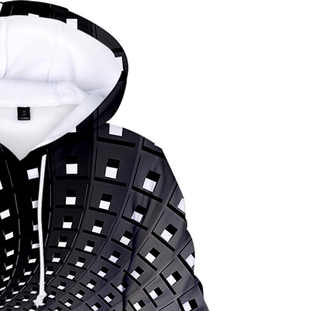 Unisex Men's 3D Printing Creative Round Neck Casual Long Shirts Top Blouse