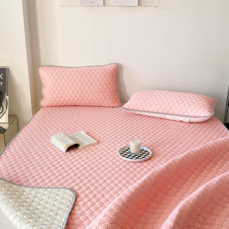 

Летний латексный крутой коврик, мягкий коврик, простыня, моющийся детский одноместный и двойной наматрасник для студенческого общежития 90x200cm 2pcs