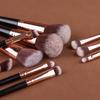 15pcs/set Face Bronzer Eye Shadow Brush Set Cosmetics Liner Brow Brush Makeup Brushes Kit  Beginners