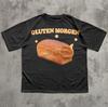 Lustiges Katzenhemd Kätzchen-T-Shirt Gluten Morgen Lustiges Katzen-Meme T-Shirt Geschenk für Katzenliebhaber Seltsame Hemden Kleidung Brainrot Tees Unisex