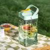 Kaltbrüh-Krug mit Zapfhahn 2,5/3,5L Große Kapazität Kunststoff-Wasserspender für Saft & Eistee Auslaufsichere Getränkekanne für Zuhause Party Outdoor