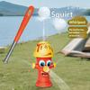 Rotating Fire Hydrant Sprinkler Red 25cm, Splash Fun Toy, Outdoor Garden Water Play for Kids