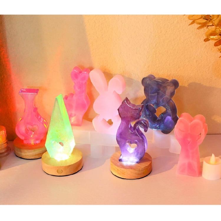 Bear Rabbit Candle Molds for DIY Candle Valentines Christmas Gift