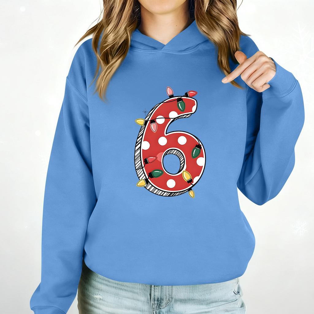 Women's Casual Fashion Outfit Sweatsuit  Printed Long Sleeved  Casual Hooded Sweatshirt