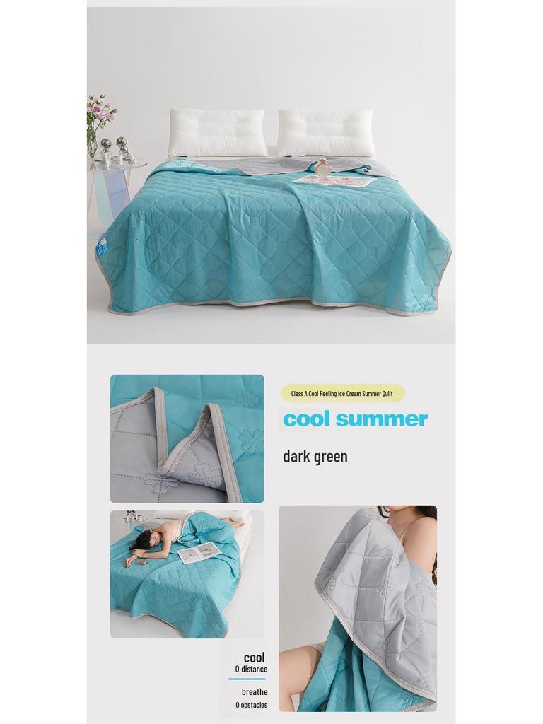 Seiden-Sommerdecke mit kühlendem Effekt: Einzel-/Doppelbett, Maschinenwaschbar, Klimaanlagen-geeignet, Dünner Geschenke-Quilt