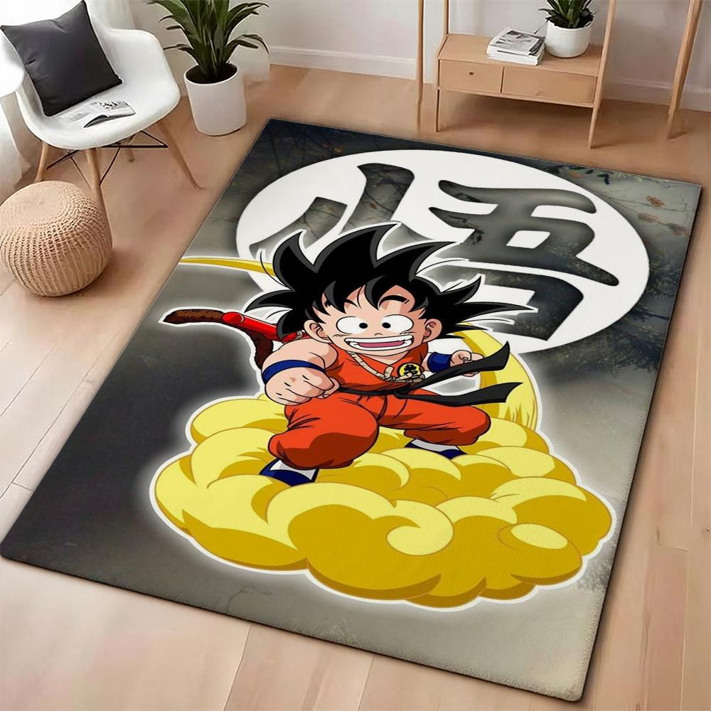 Goku'S Many Forms Printed Rug Nonslip Durable Carpet For Study Reading Area Home Party Decor Birthday Gift