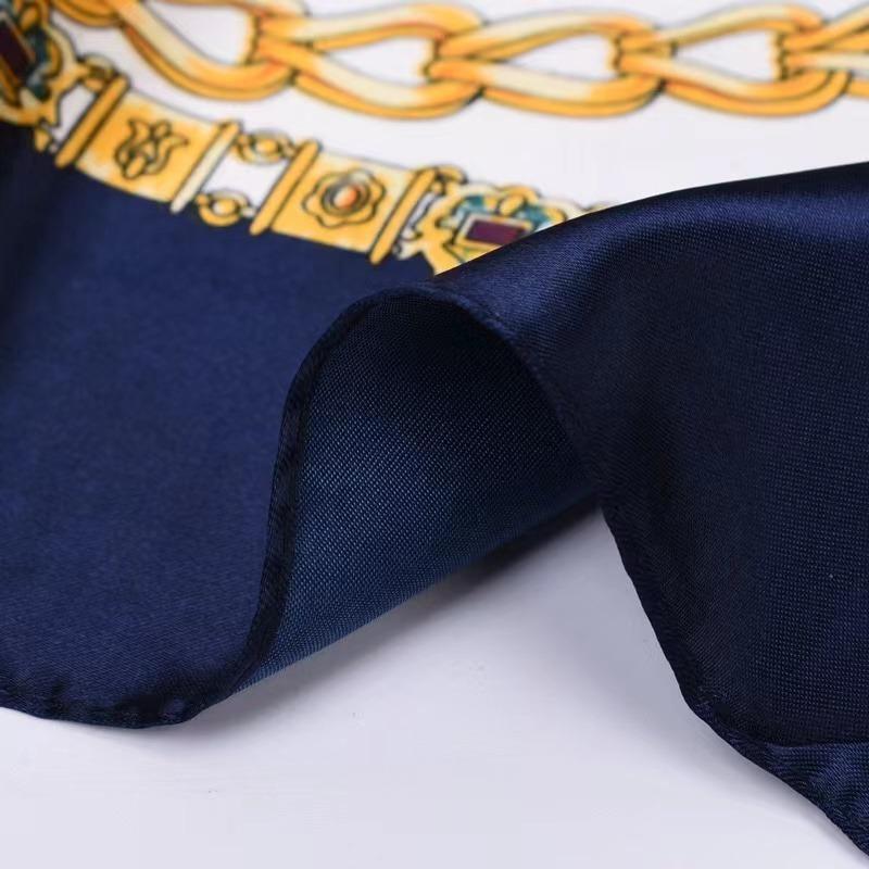 Silk Scarves Women Luxury Brand Summer Fashion Designer Head Hair Scarf Hijab Bandana Foulard Femme Headscarf