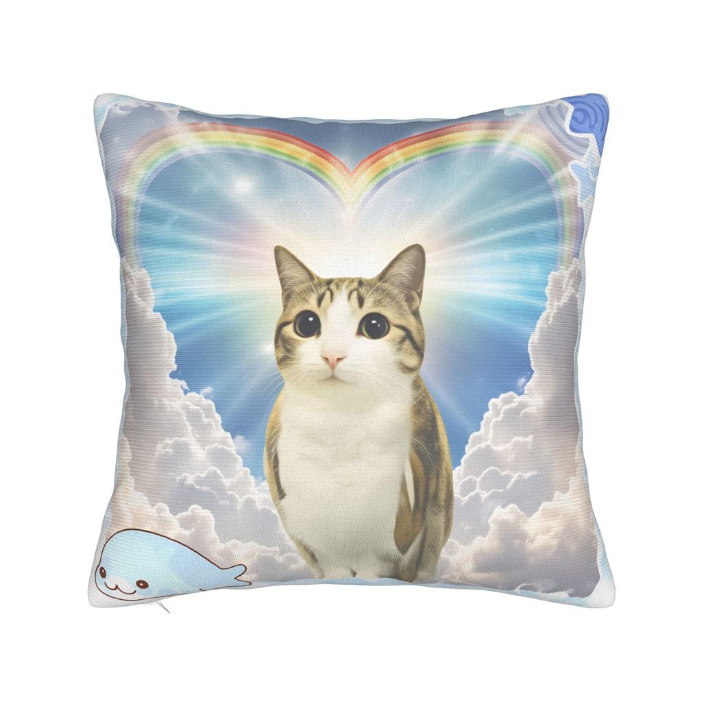 Funny Smiling Meowl Cat (2) Pillow Case Morden Pillow Cover Design Pillowcases For Sofa Bedroom Home Decor