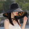 Hat women's summer new outdoor bucket hat sunscreen sunshade sun hat women's striped fashion sun hat