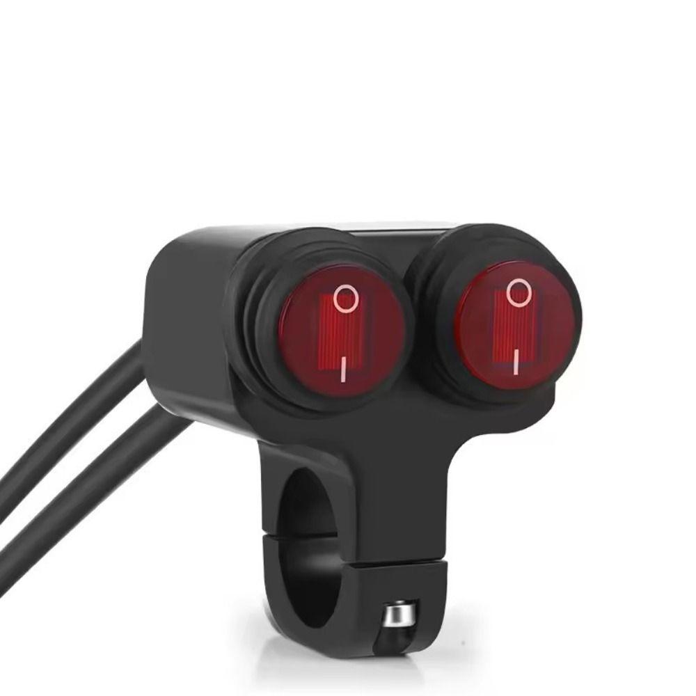 DC12V Handlebar Mount Switch Button Waterproof Headlight On/Off Switch  Fog Light