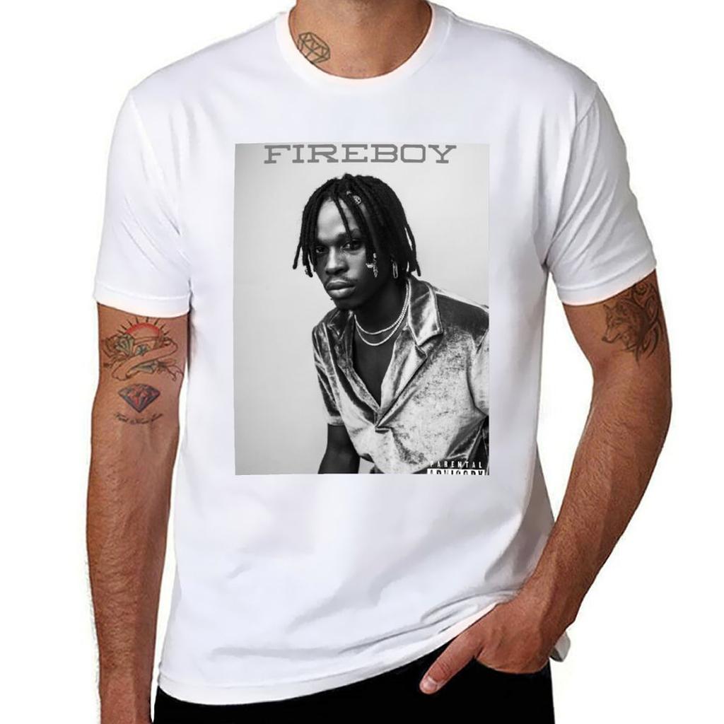 Fireboy In Black And White Motion Tshirt T Shirts With Prints Tshirt