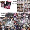 2026 New KPOP Idol New Card "DO IT" Pink Photo Card Fan Decoration Collection 55 Boxed Lomo Cards I.N 72 PCS Sticker for Fans