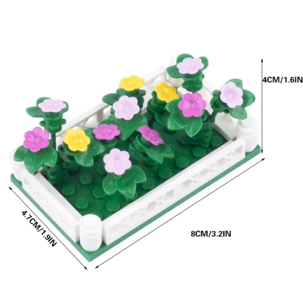 City Street Series Building Blocks Accessories Rail Transit Train Signal Light Railings Brick Toilet Flower Bed Phone Box Toy