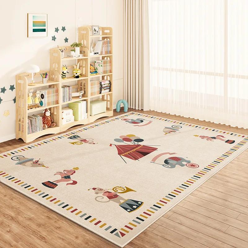Cartoon Living Room Rug Children's Room Bedroom Soundproof Floor Mat Crawl Mat Play Mat Non-Slip Carpet Home Decor