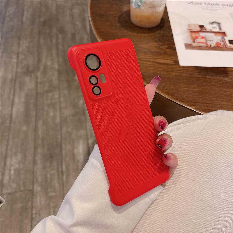 Carcasă fără cadru de disipare a căldurii cu film pentru lentile pentru Xiaomi 12 12x 12s 13 Pro Lite Civi2 Grilă de răcire respirabilă Husă tare pentru PC Protectie din spate