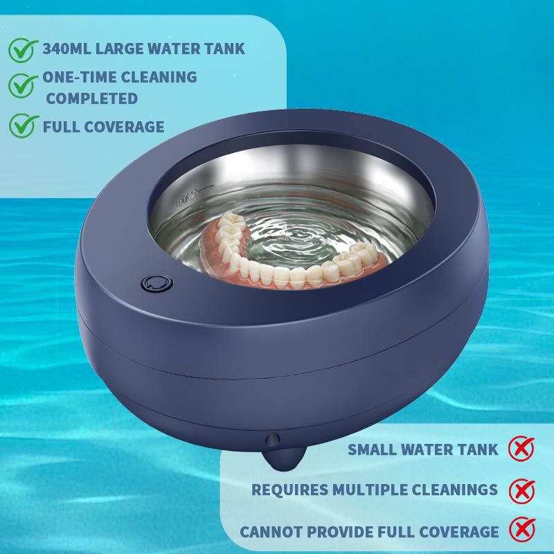 Ultrasonic Denture, Jewelry, Watch, Contact Lens & Toothbrush Cleaner