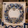 Traditional Ritual Art DIY Hanukkah Pearl Kit, 3D Mosaic Bead Craft Set, Creative Diy Kit for Adults Activity Making Holiday Home Decor Desktop