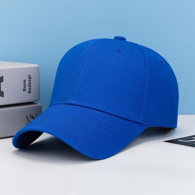 Solid Color Baseball Cap with Logo - Trendy, Casual, and Versatile Duckbill Design for Men & Women with Sun Protection