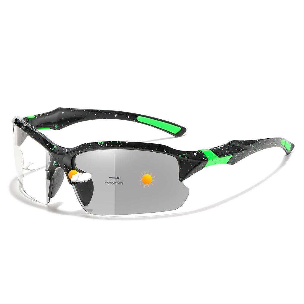 Photochromic Sunglasses for Men Women Outdoor Mtb Bicycle Cycling Running Eyewear Windproof Goggles Oversize Shades