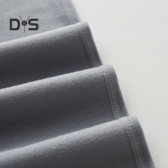Men Pants Elastic Waist Double-Sided Brushed Thermal Insulation Long Johns Solid Color Mountaineering Vacation Travel Work School Bottoming Trousers