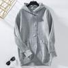 Long Sleeve Hooded Knit Cardigan Sweater Women Vintage Loose Button Front
